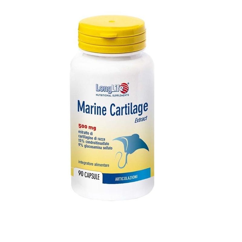 Longlife Marine Cartilage Extract per la funzionalità articolare 90 capsule-0