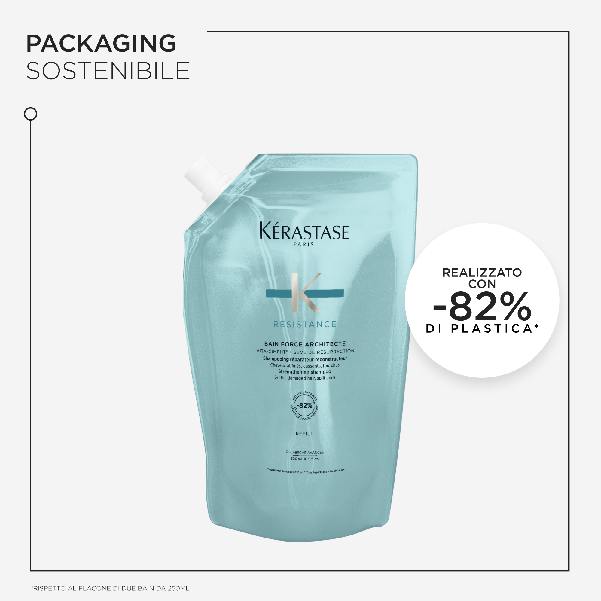 Kérastase Shampoo Bain Force Architecte Refill 500ml
