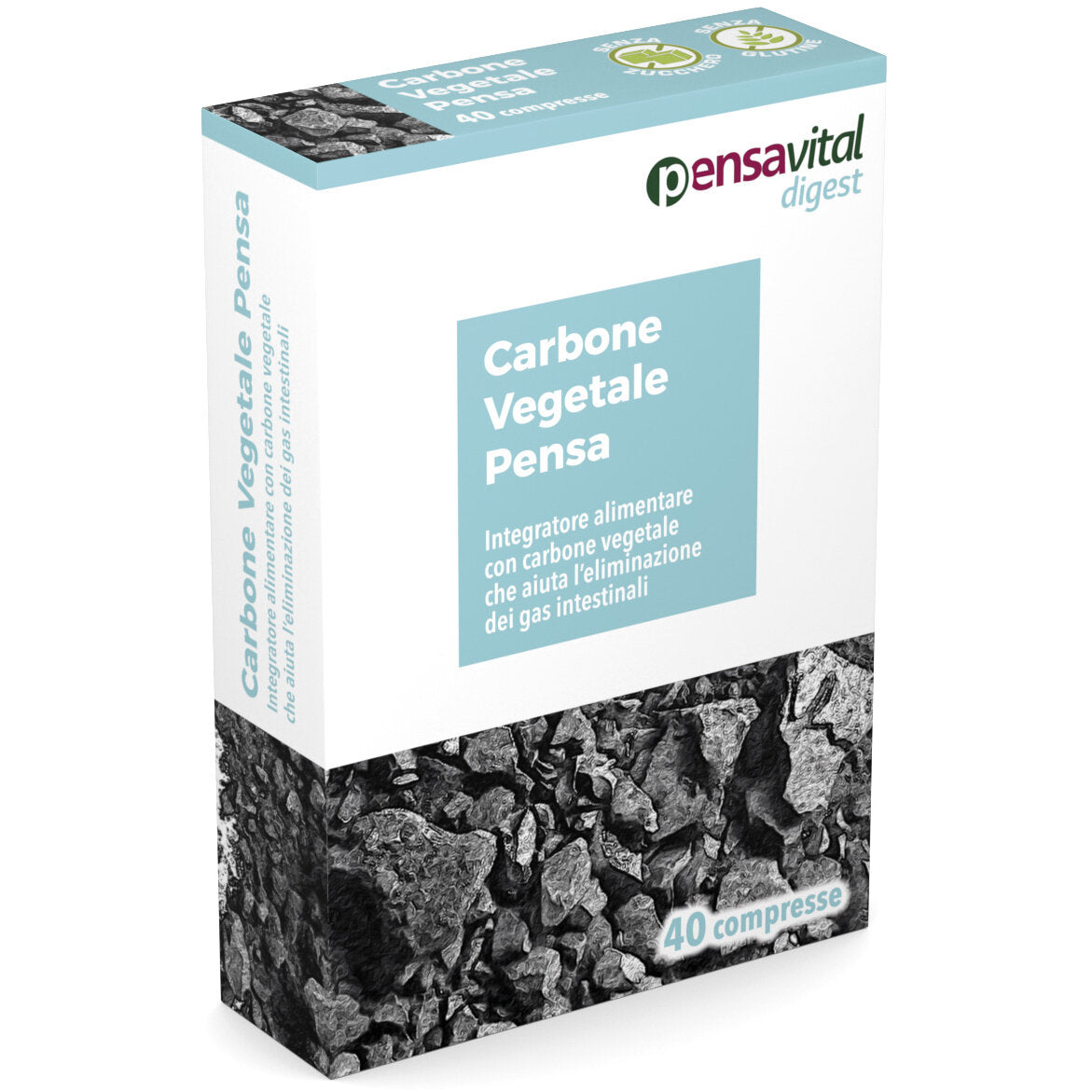 Pensa Carbone Vegetale benessere intestinale 40 compresse-2