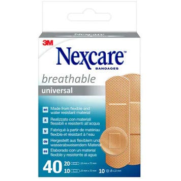 3m Nexcare Universal Cerotti Universal Breathable Assortiti 40 Pezzi-1