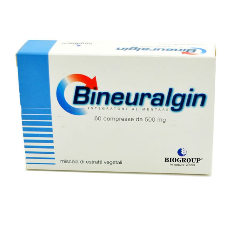 Biogroup Bineuralgin integratore alimentare utile per apparato osteoneuromuscolare 60 compresse-1