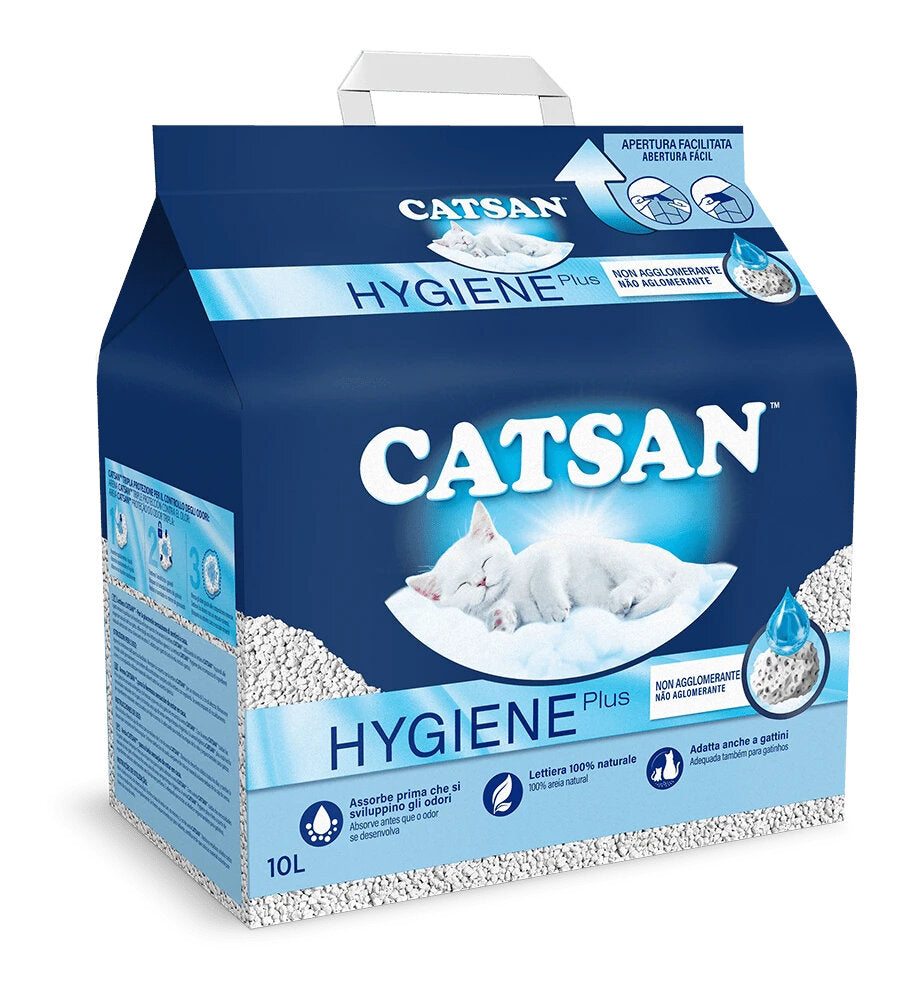 Catsan Hygiene Plus Sabbia Lettiera Per Gatti 10 Litri-2