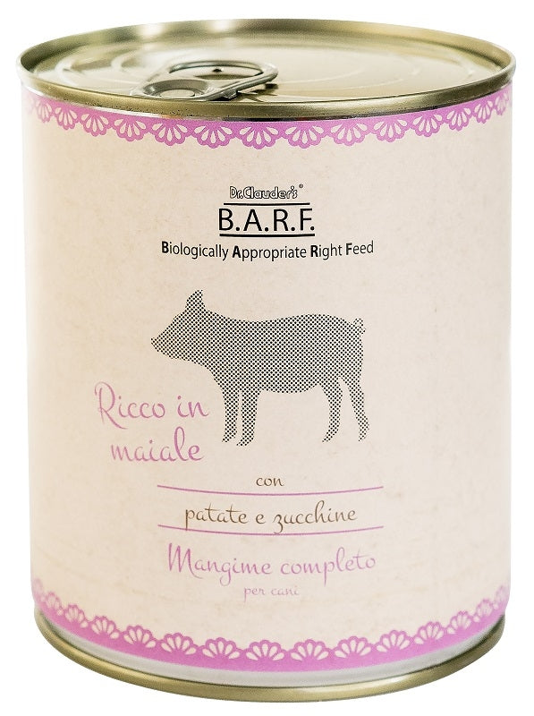 Barf Trito di Maiale Con Patate E Zucchine Per Cani Adulti 800g-1