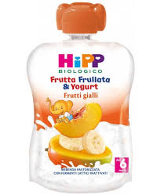 Hipp Frutta Frullata yogurt e frutti gialli 90g-1