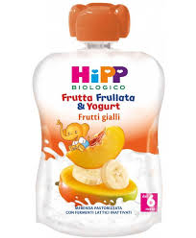 Hipp Frutta Frullata yogurt e frutti gialli 90g-1