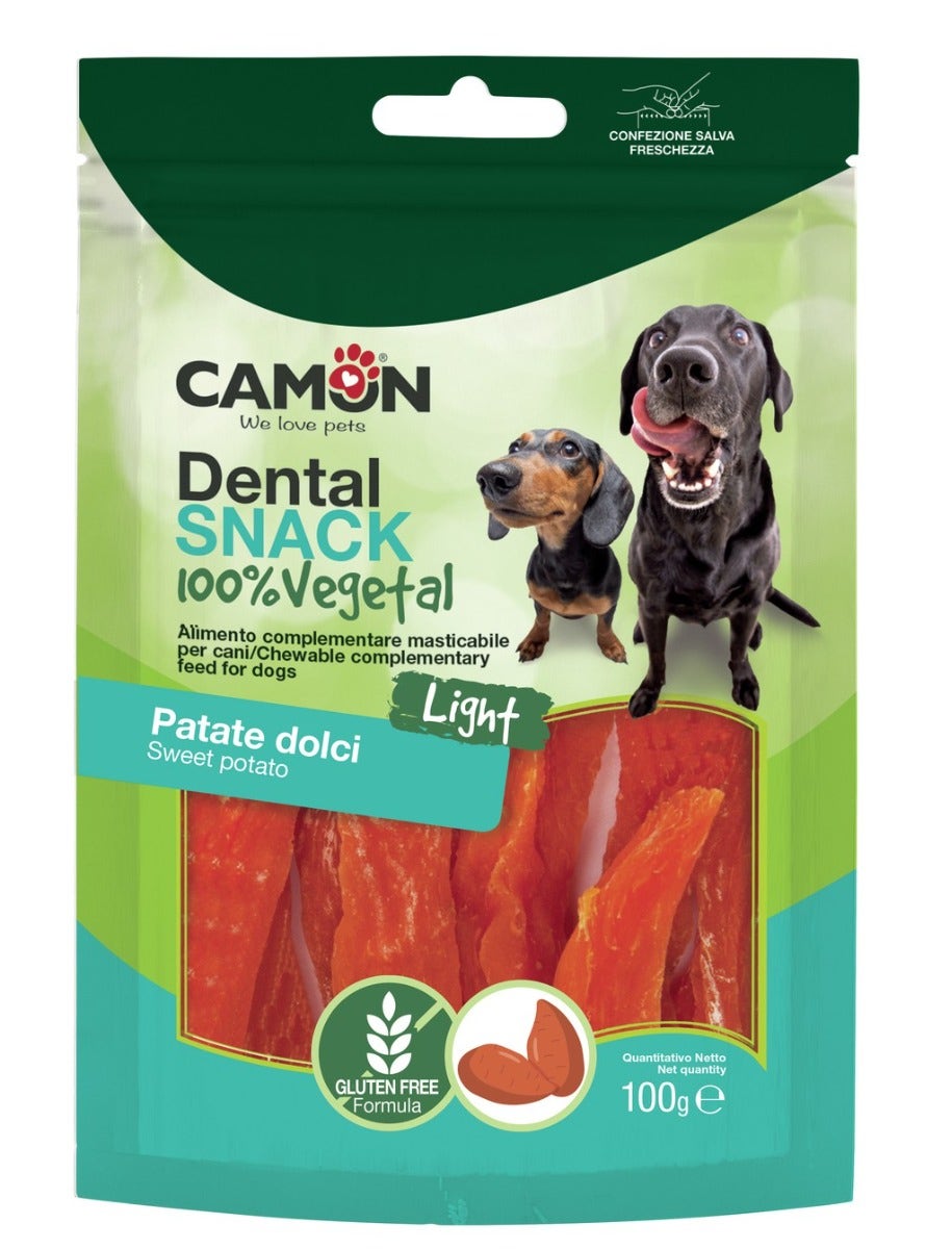 Camon Snack Straccetti Di Patata Dolce Per Cani 100g 4-8cm-1
