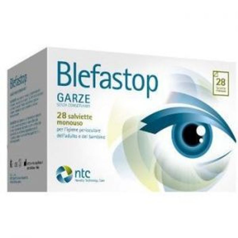 Blefastop Garza in Cotone per l'igiene oculare e perioculare 28 pezzi-1