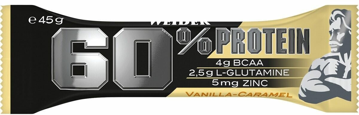 Weider 60% Protein Barretta Vaniglia Caramello 45g-1