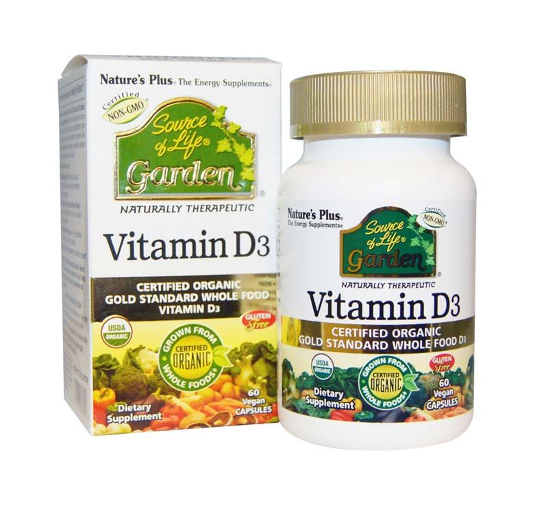 Source Of Life Garden Vitamina D3 integratore alimentare ricco di vitamine 60 capsule-1