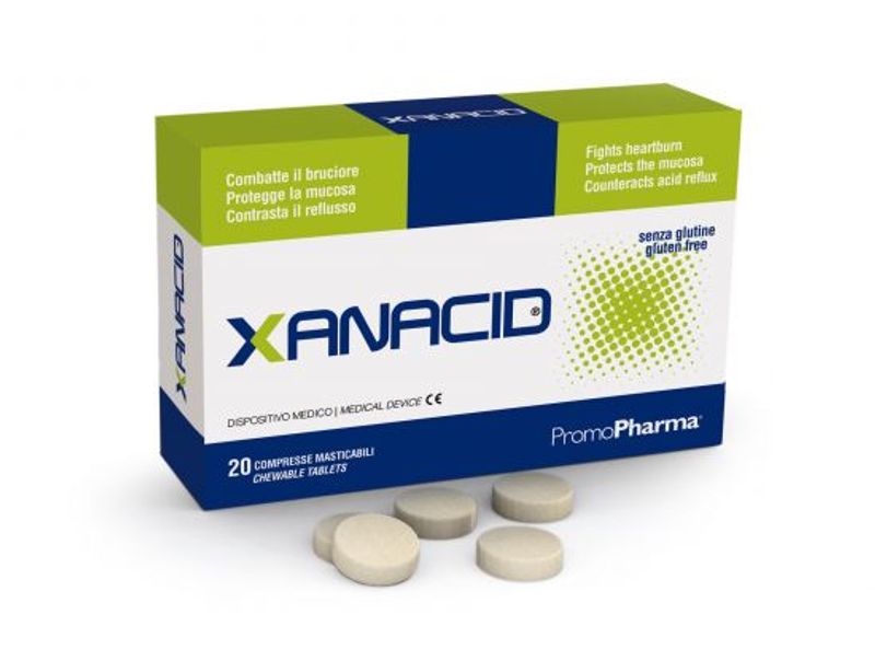 Xanacid integratore alimentare utile per l'apparato gastro-intestinale 20 compresse-1