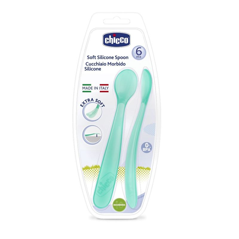 Chicco Cucchiaio in Silicone per maschio 6 mesi-1