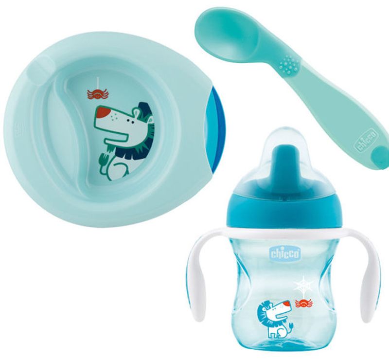 Chicco Set Pappa colore Azzurro 6+ mesi-1
