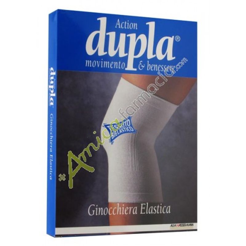 Dupla ginocchiera elastica bianca taglia L-1