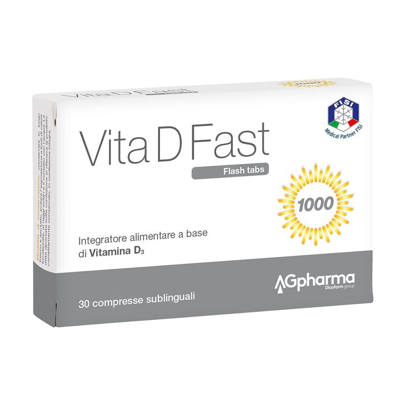 Vita D Fast per il benessere intestinale e sistema immunitario 30 compresse-0