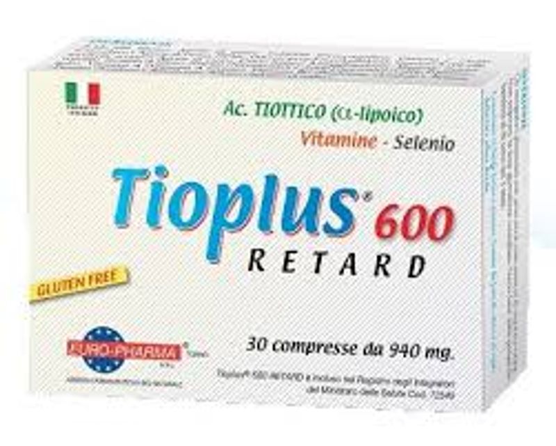 Tioplus 600 Retard integratore alimentare utile come antiossidante 30 compresse-1