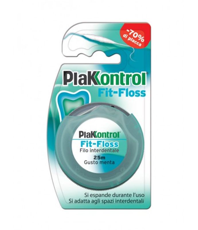Plakkontrol Fit Floss filo interdentale gusto menta 25m-1