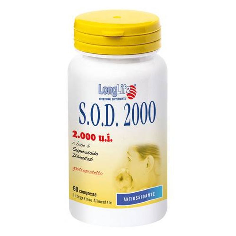 Longlife SOD 2000 integratore alimentare 60 compresse-1