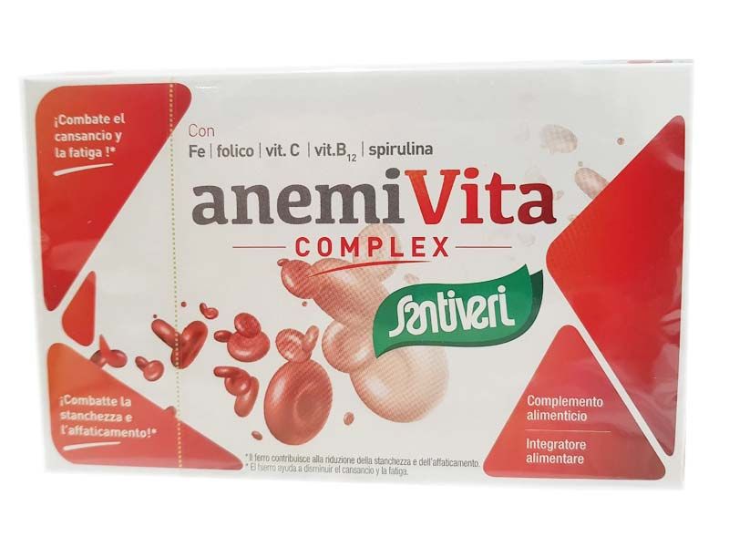 Santiveri Anemivita Complex integratore alimentare utile in caso di stanchezza 40 capsule-1