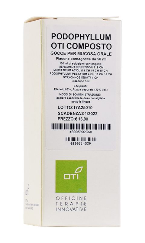 Oti Podophyllum Composto medicinale omeopatico gocce 50ml-1