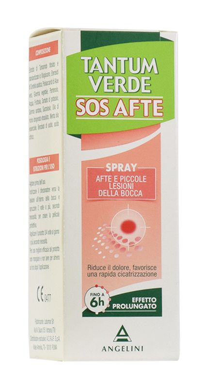 Tantum Verde Sos Afte Spray per afte piccole e lesioni della bocca 20ml-1
