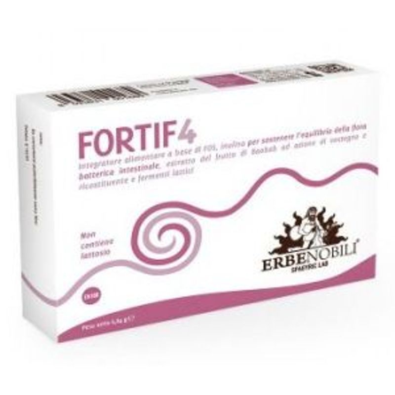 Erbe Nobili Fortif4 integratore alimentare utile per la flora intestinale 12 capsule-1