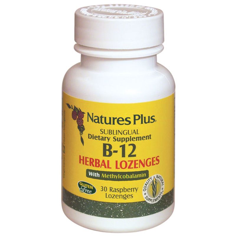 Natures Plus Vitamina B12 subliguale 1000 MCG 30 losanghe-1