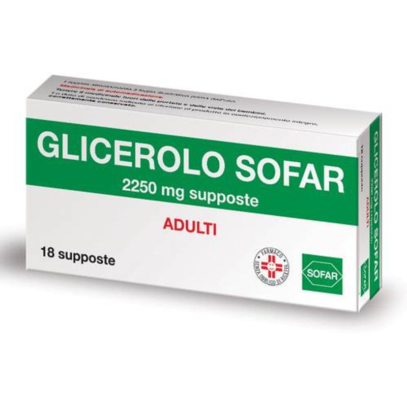 Glicerolo Adulti 18 supposte Sofar-1