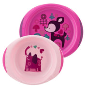 Chicco Set di Piatti 12+ mesi 1 piatto fondo+1 piatto colore Rosa-1