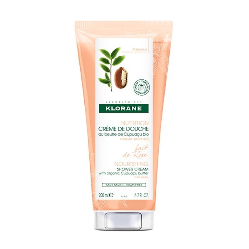 Klorane Crema Doccia Nutritivo latte di rosa 200ml-1