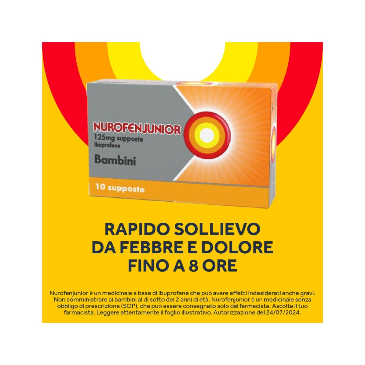 NurofenJunior 125mg Bambini 10 supposte-10