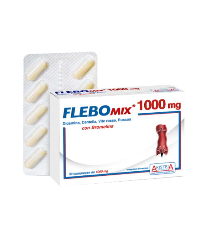 Flebomix 1000 integratore alimentare utile per il microcircolo 30 compresse-1