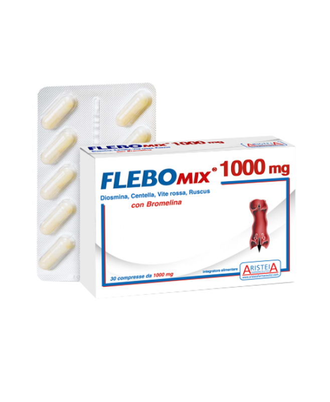 Flebomix 1000 integratore alimentare utile per il microcircolo 30 compresse-1