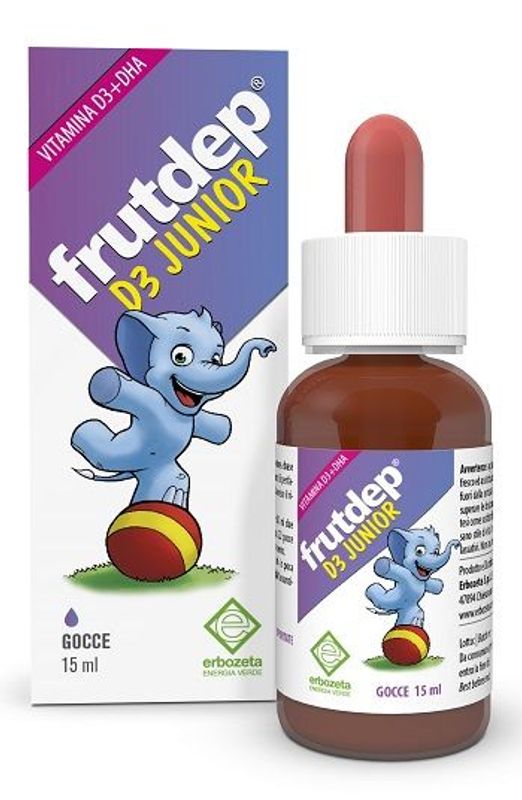 Erbozeta Frutdep D3 Junior integratore alimentare per le ossa 15ml-1
