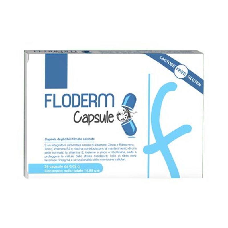 Floderm integratore alimentare utile per il benessere della pelle 24 capsule-1