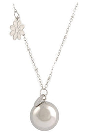ARGENTOE' COLLANA BOLA FIORE-1