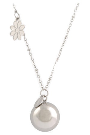 ARGENTOE' COLLANA BOLA FIORE-1