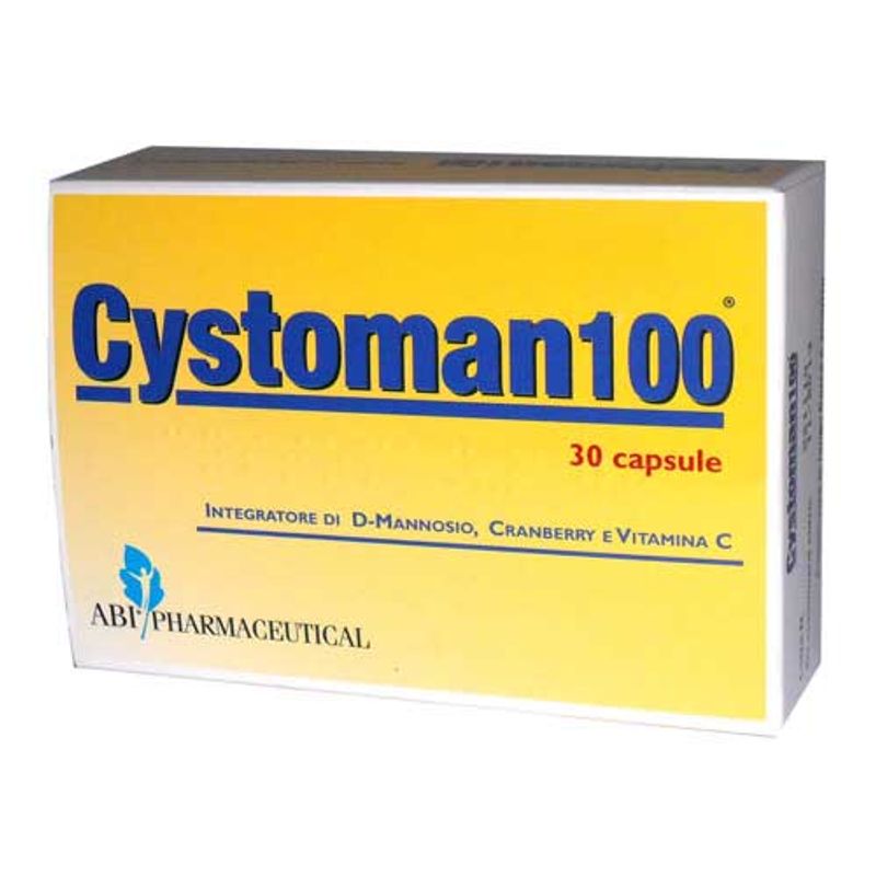 Cystoman 100 integratore alimentare utile per l'apparato urinario 30 compresse-1