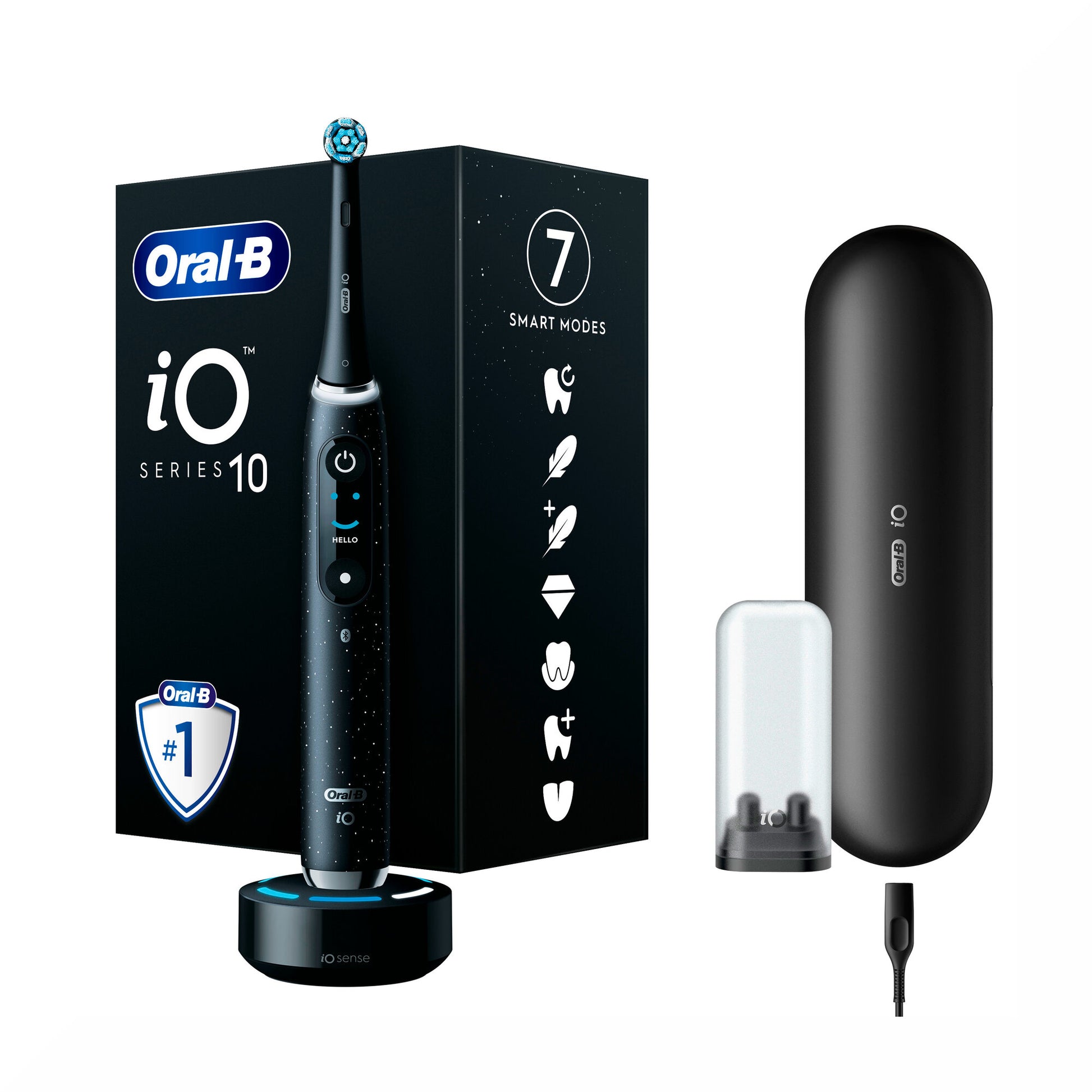 Oral-B Spazzolino Elettrico iO 10 Nero + 1 Testina + 1 Custodia + 1 Caricatore-3