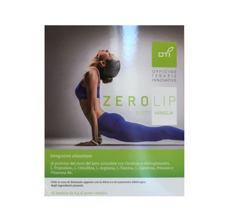 Oti Zero Lip integratore alimentare per soggetti sovrappeso 42 bustine gusto vaniglia-1