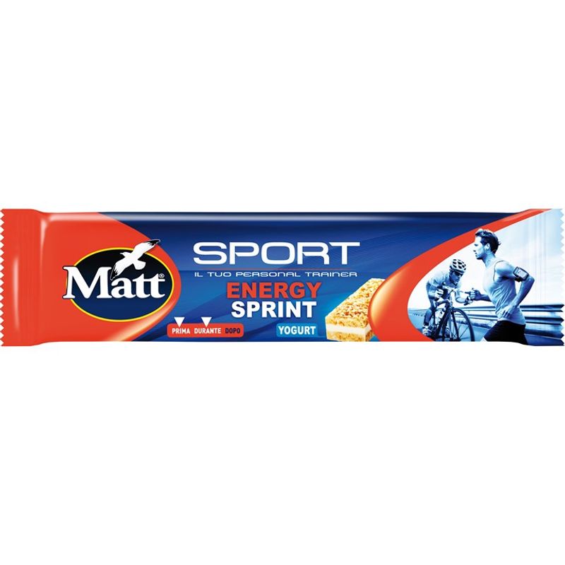 Matt Energy Sprint barretta energetica utile per gli sportivi gusto Yogurt 35g-1