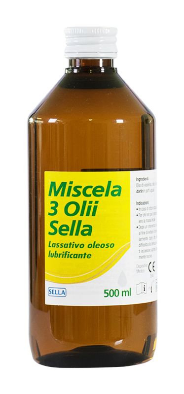Sella Miscela 3 Olii lassativo oleoso lubrificante 500ml-1