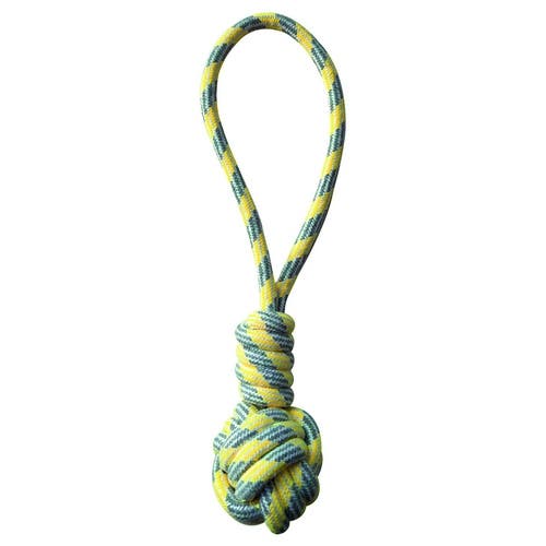 Croci Cotonosso Nodo Con Palla Pastel Yellow Gioco Per Cani 40cm-1