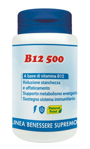 Natural Point B12 500 stanchezza ed affaticamento 100 capsule vegetali-0