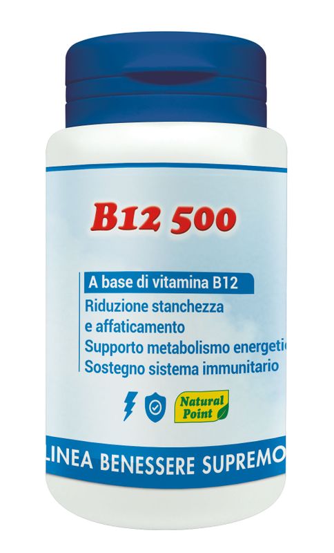 Natural Point B12 500 stanchezza ed affaticamento 100 capsule vegetali-0