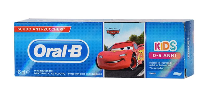 Oral-B Kids Dentifricio per bambini 0-5 anni 75ml gusto menta Disegni Assortiti-1
