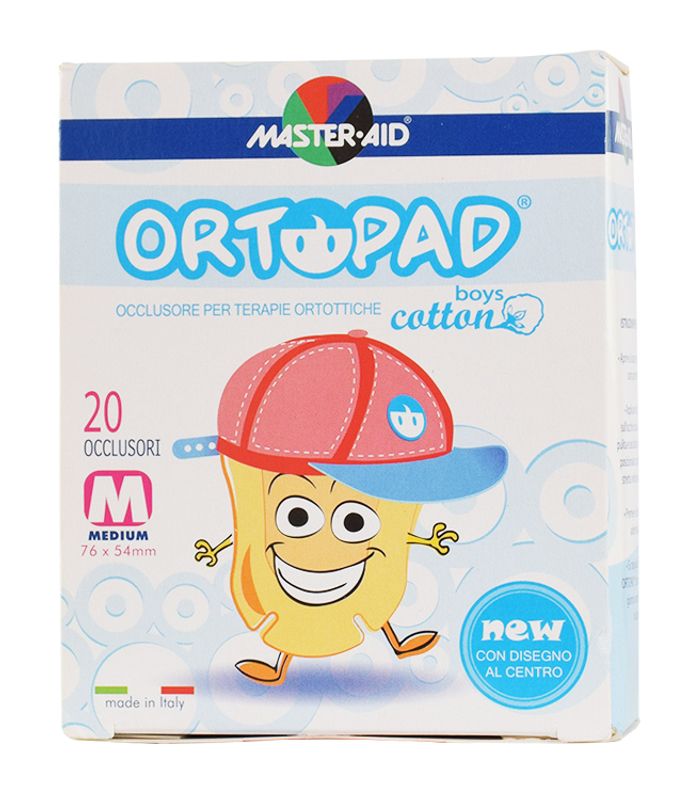 Ortopad Boys Cerotti Cotone Medium 20 pezzi dim. 76x54mm-1