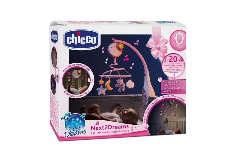 Chicco Next2 Dreams Giostrina Rosa 0+ mesi-1