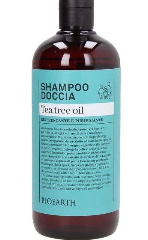 Bioearth Shampoo-doccia tea tree oil 500ml-1