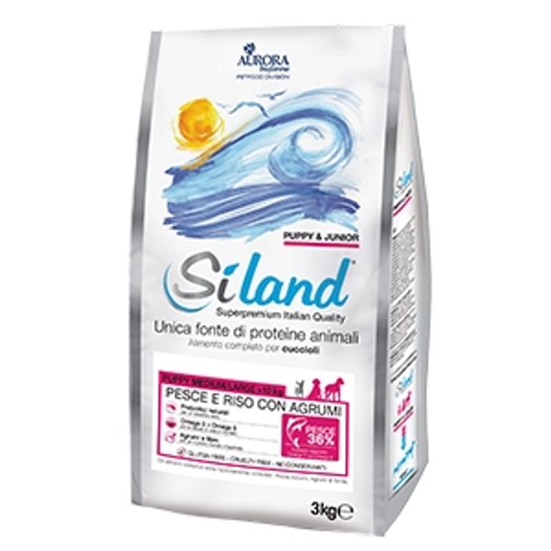 Siland Puppy Medium/Maxi al pesce 3kg-1