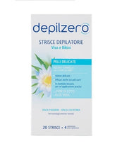 Depilzero Strisce Depilatorie viso e bikini 20 strisce +4 salviettine post-epilazione-1